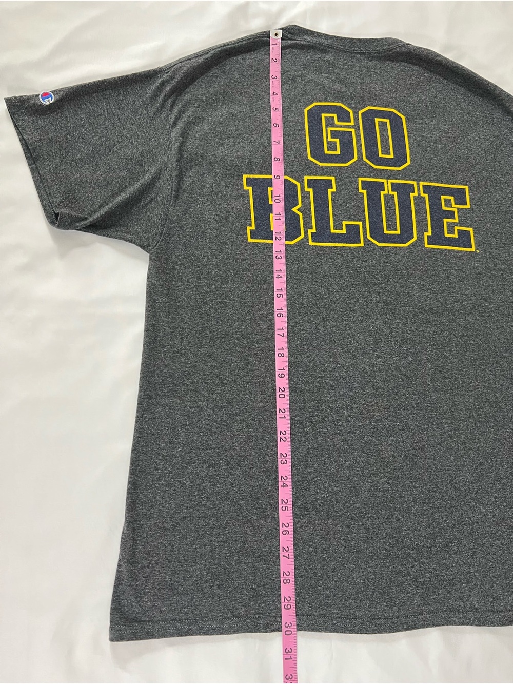 University of Michigan Charcoal Heather Gray Men's Short-Sleeve Tee Sz Large - Picture 10 of 10